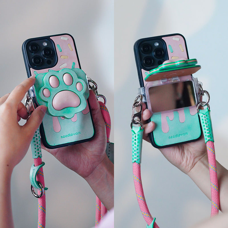 Pink ice cream Cases